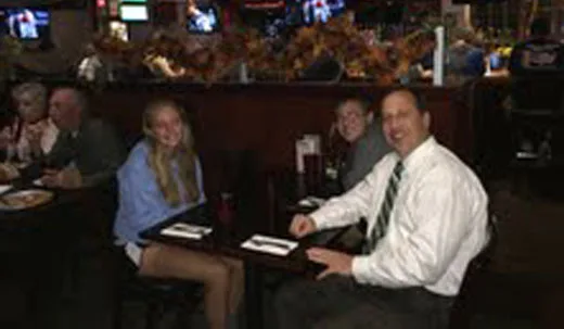 Guests dining at Alumni Sports Cafe