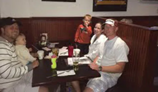 Family dining at Alumni Sports Cafe